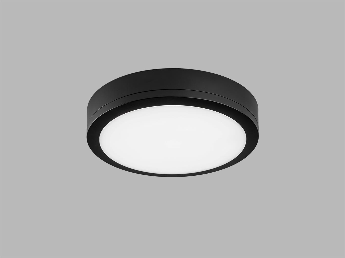 LED2 KERY ronde design buitenwandlamp zwart IP65