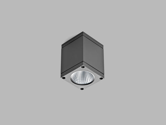 LED2 KUBO kubus buitenwandlamp antraciet COB LED