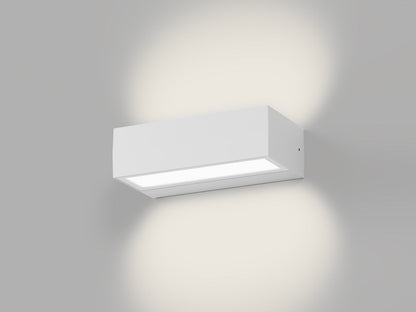 LED2 KVADER II wit rechthoekige buitenwandlamp up & down IP65