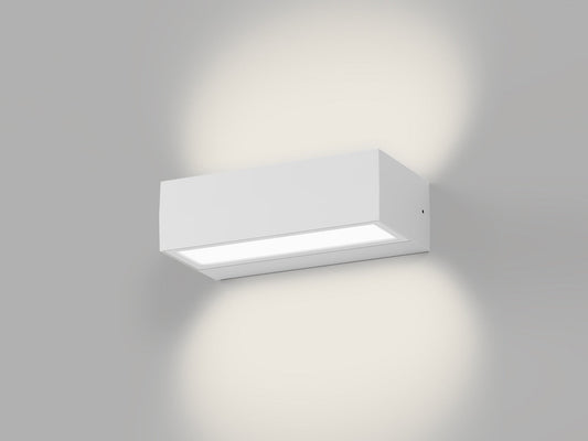 LED2 KVADER II wit rechthoekige buitenwandlamp up & down IP65