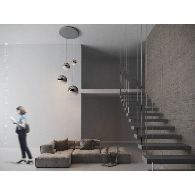 Azzardo SILVER BALL hanglamp