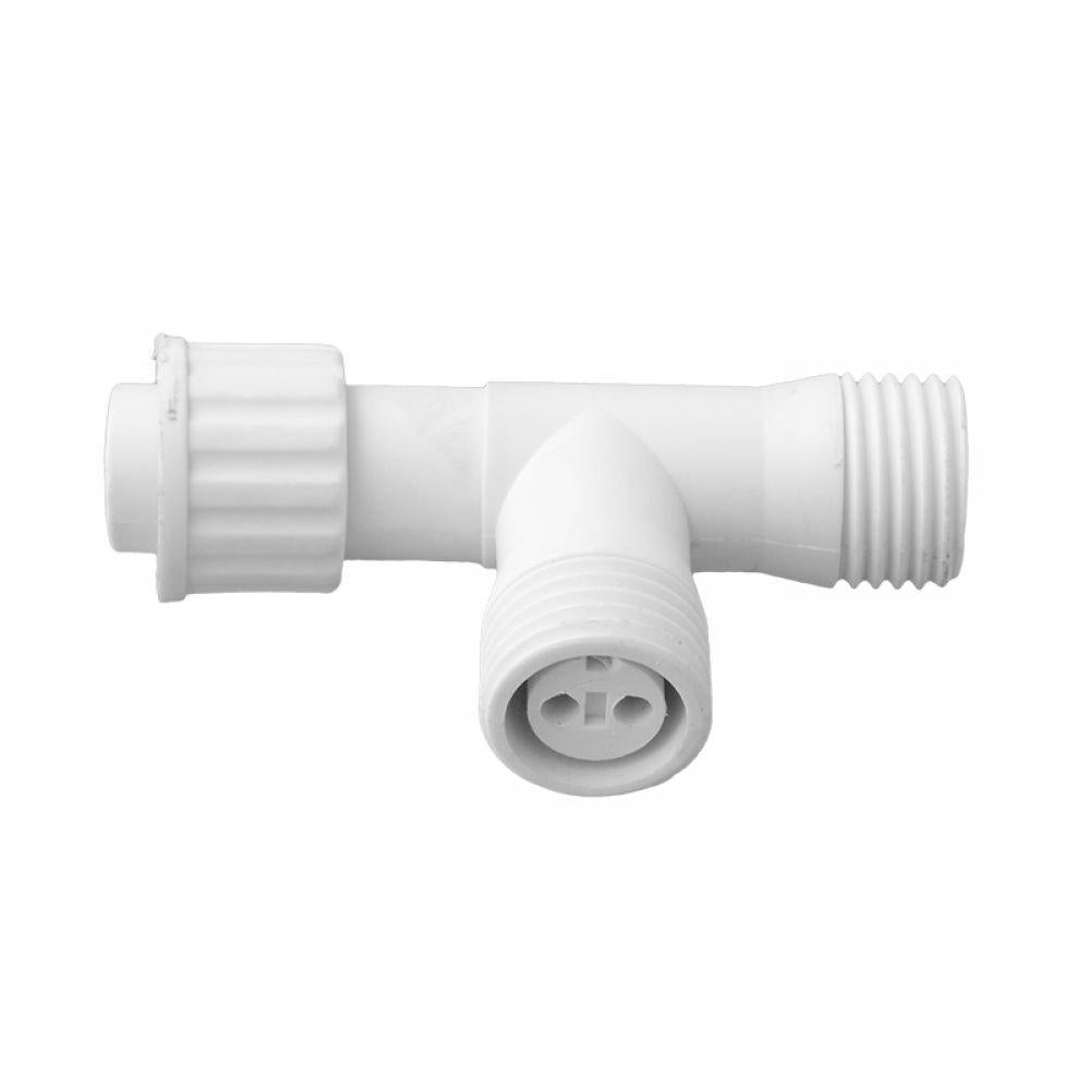 230V T-connector wit 2 stuks