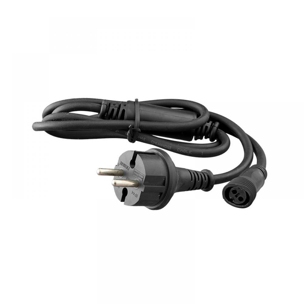 230V Schuko aansluitkabel 6000 LED zwart