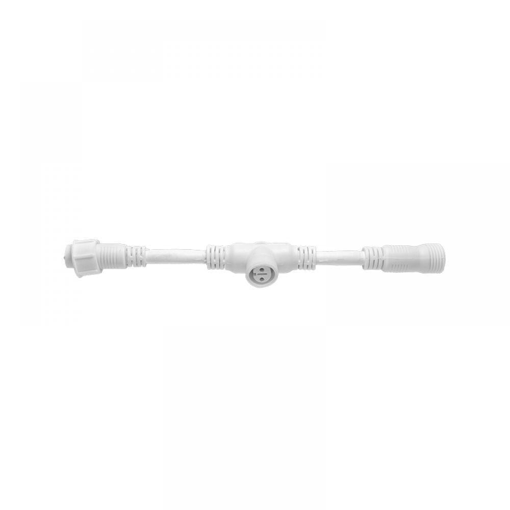 230V T-connector 25cm wit