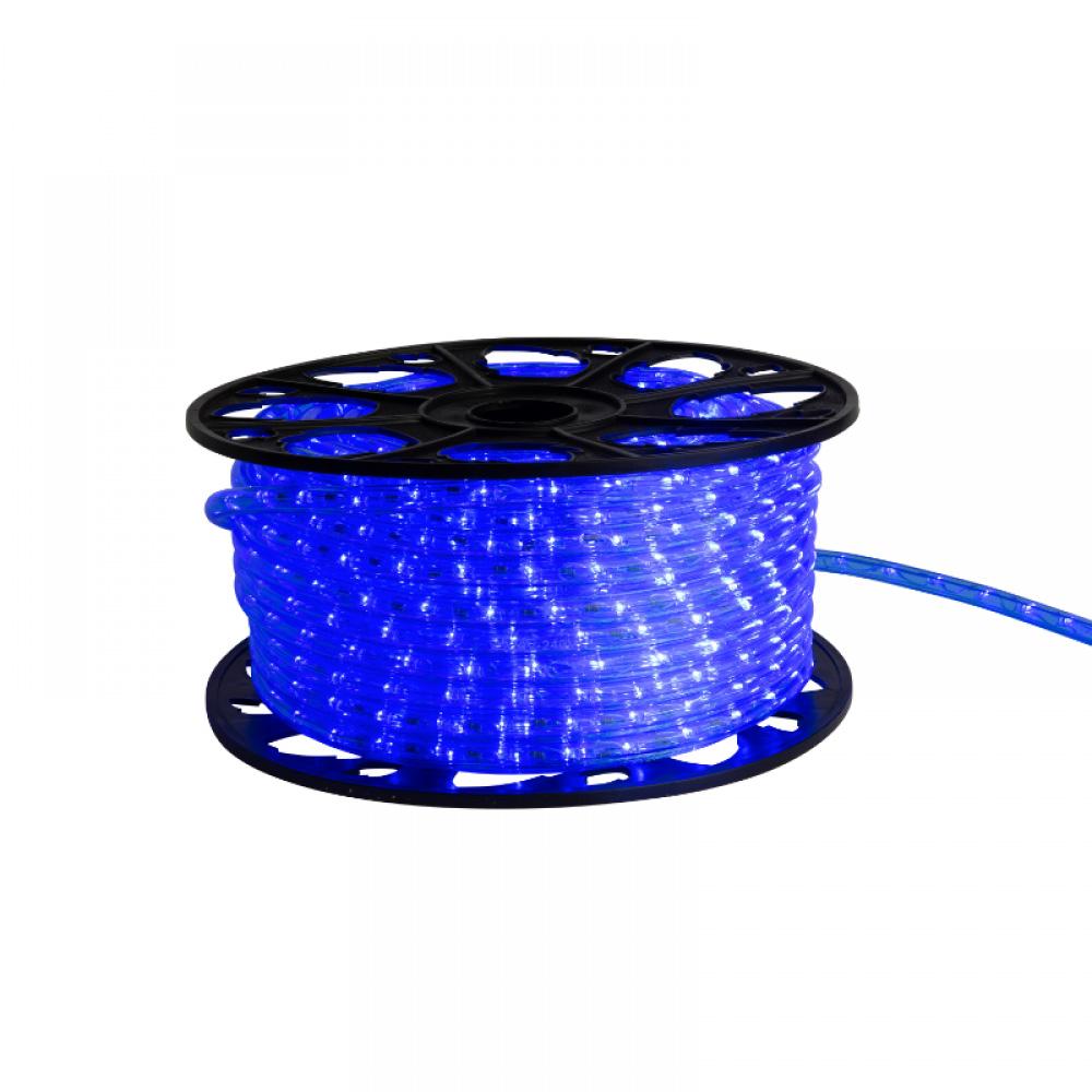 LED lichtslang 230V 50m horizontaal blauw