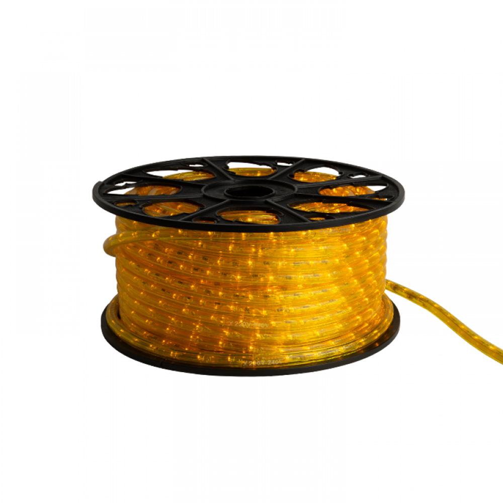 LED lichtslang 230V 50m horizontaal geel