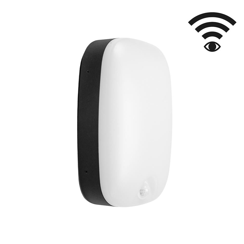 LED wandlamp buiten rechthoekig zwart IP65