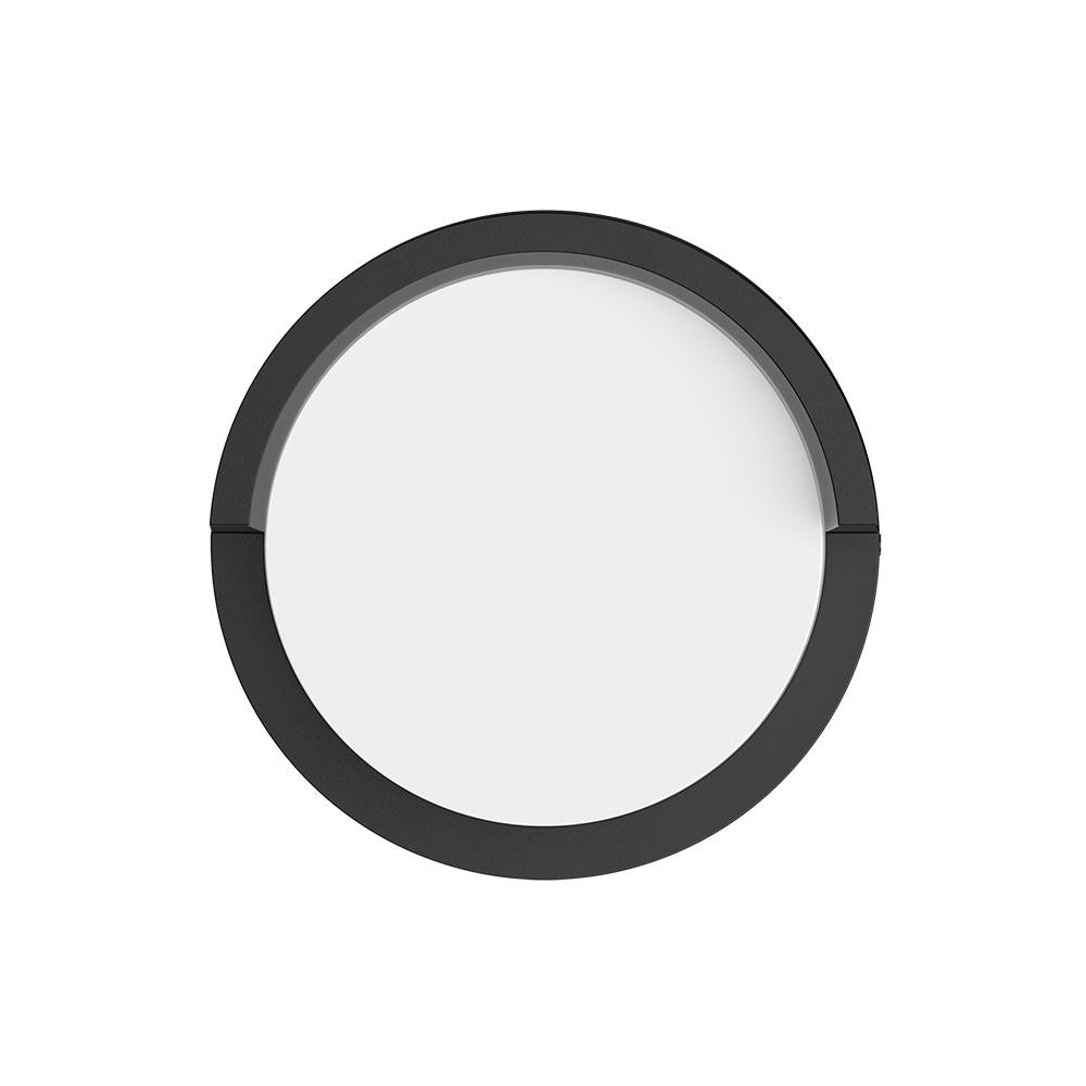 LED wandlamp buiten rond zwart IP65