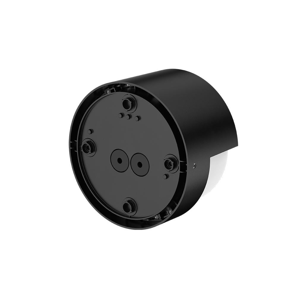 LED wandlamp buiten rond zwart IP65