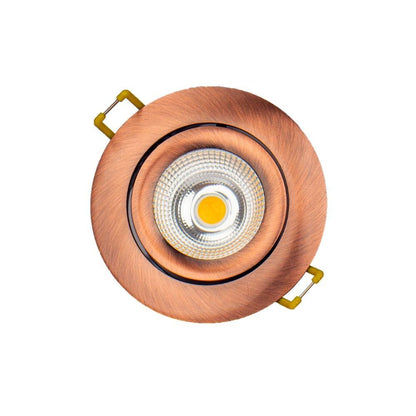 LED inbouwspot rond Ø82 mm koper geborsteld
