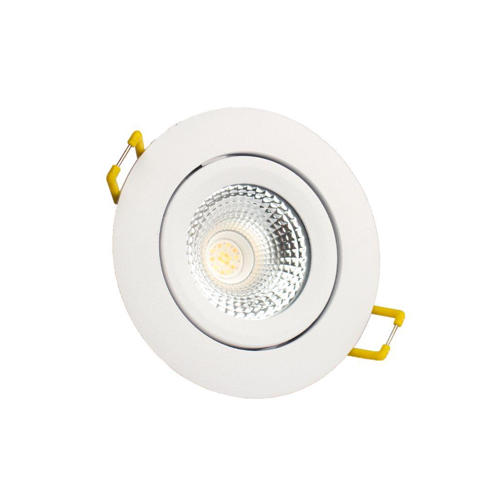 Slimme LED inbouwspot RGBTW Ø82 mm wit