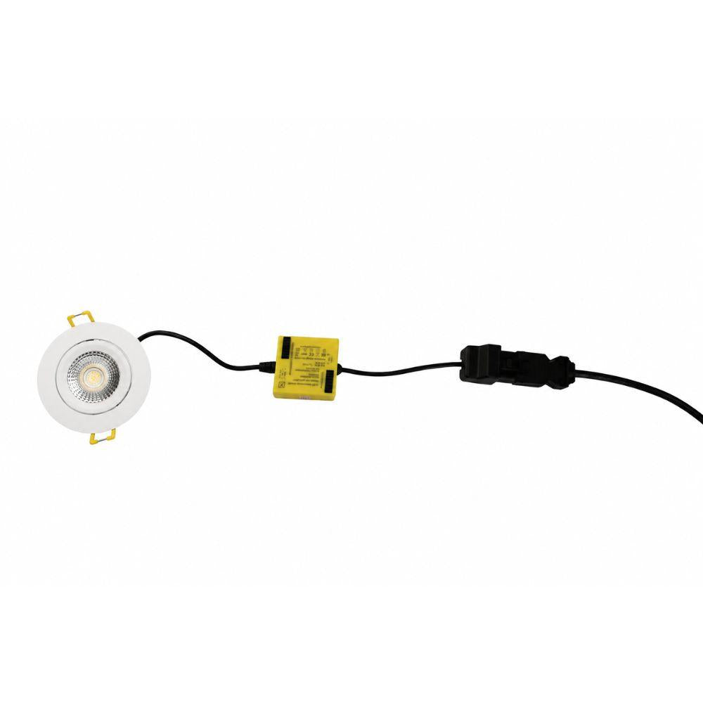 Slimme LED inbouwspot RGBTW Ø82 mm wit