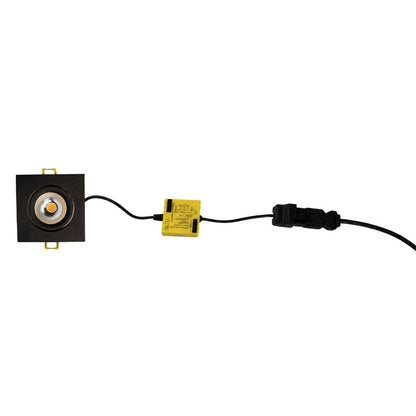 LED inbouwspot vierkant zwart