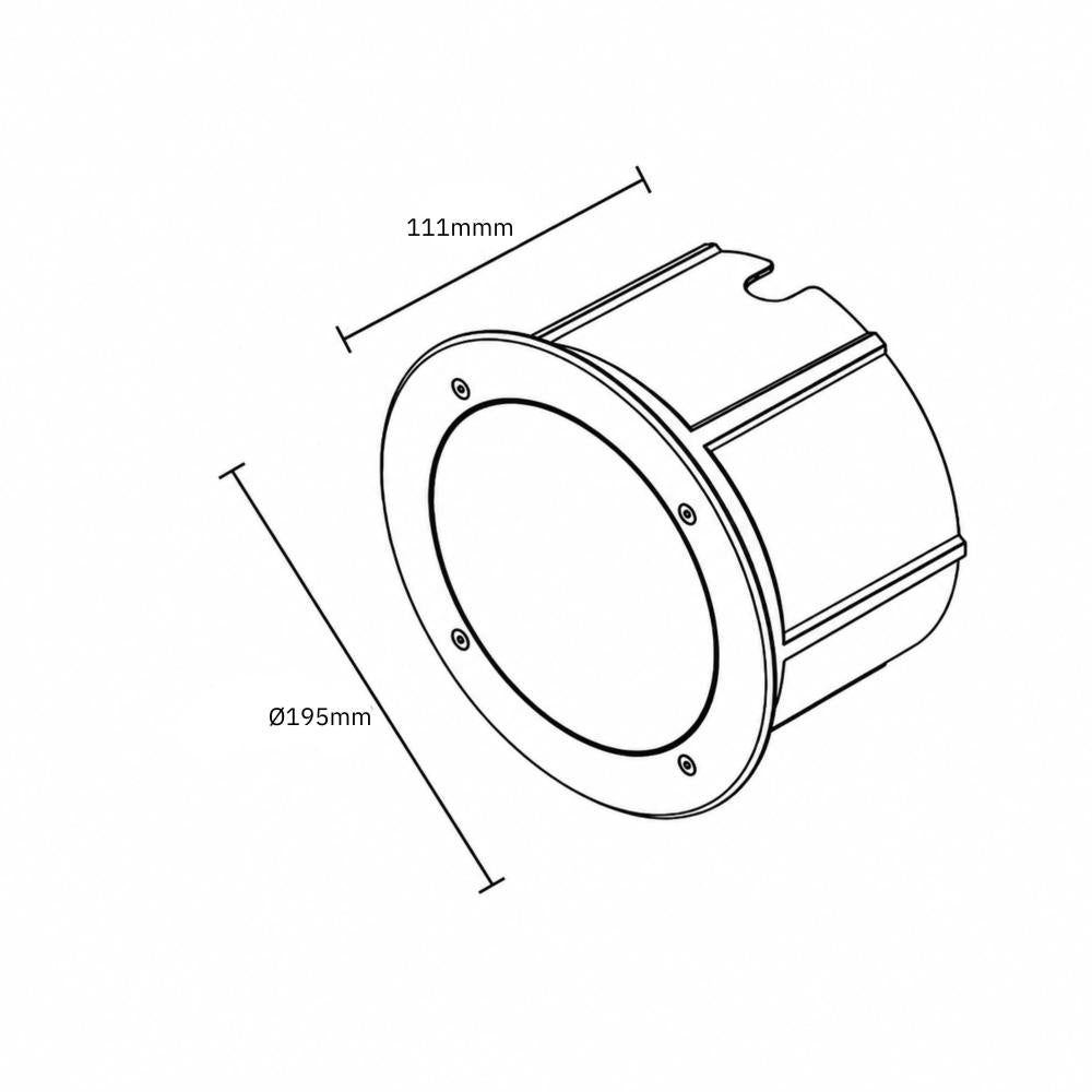 LED grondspot asymmetrisch voor gevelverlichting
