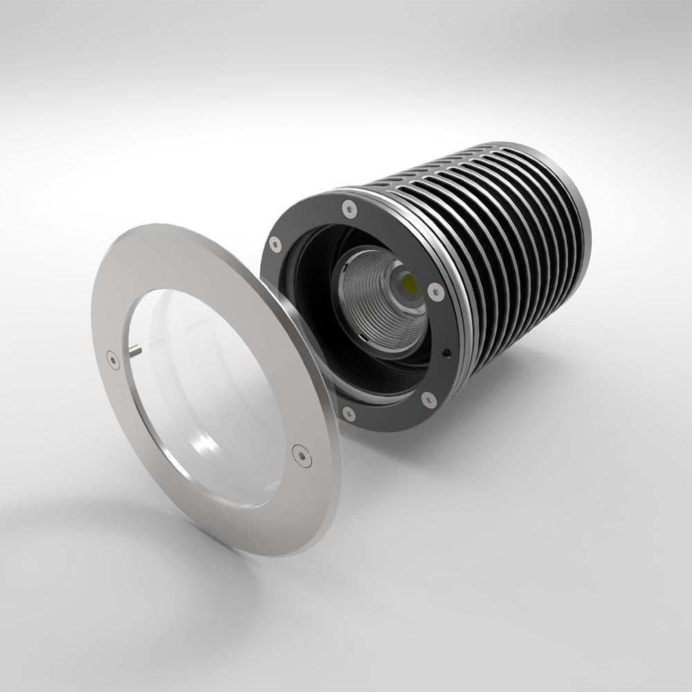 LED grondspot kantelbaar dimbaar antraciet IP67
