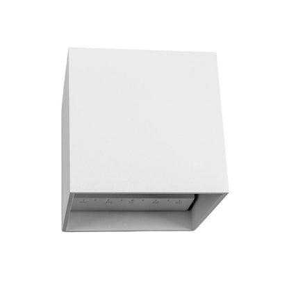 LED wandlamp kubus 10 cm wit