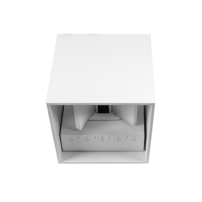 LED wandlamp kubus 10 cm wit