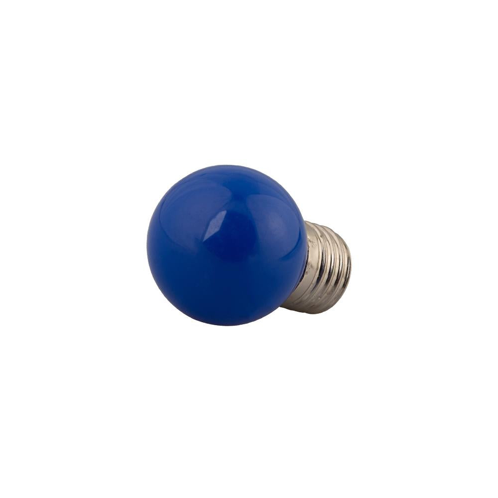 LED kogellamp E27 P45 1W Blauw