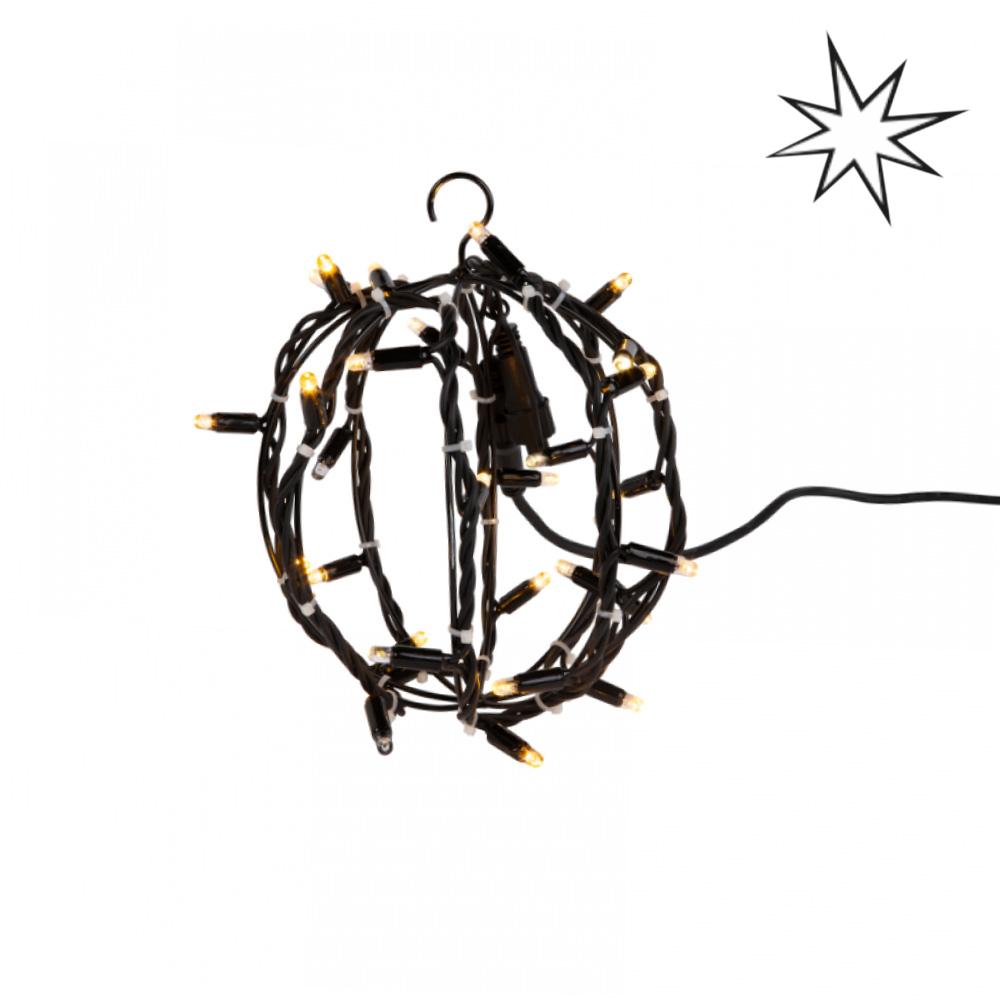 Verlichte 3D-bal 20cm