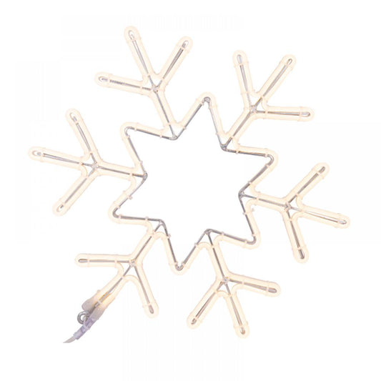 Lichtmotief sneeuwvlok 50x43cm