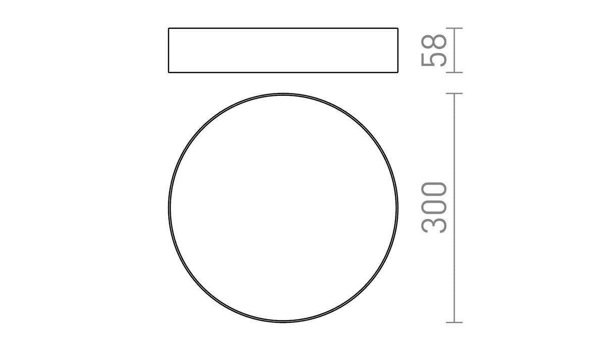 LARISA R 30 maatschets, diameter 30 cm en hoogte 5,8 cm