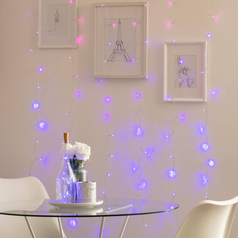 LED-Liichtgardin dobaussen 1 m | 96 LED | méifaarweg | IP44