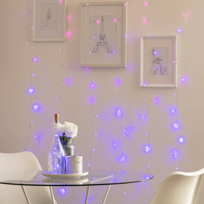 LED-Liichtgardin dobaussen 1 m | 96 LED | méifaarweg | IP44