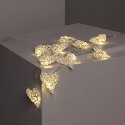 LED string light with paper hearts 1.7 m | 10 LED
