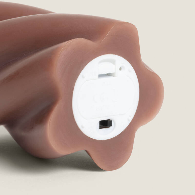 LED waskaarsen golvend design | set van 2 | 13 cm