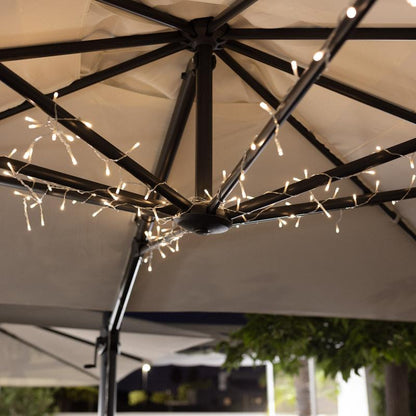 Éclairage LED pour parasol | 120 LED | avec télécommande | IP44