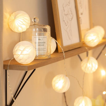 LED светлинна гирлянда с хартиени фенери 2,1 м | 10 LED