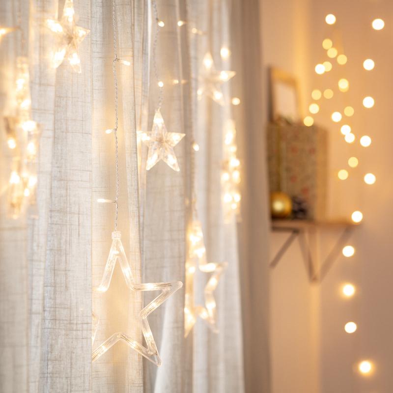 Guirlande lumineuse avec étoiles | 77 LED | 4,5 W | IP44