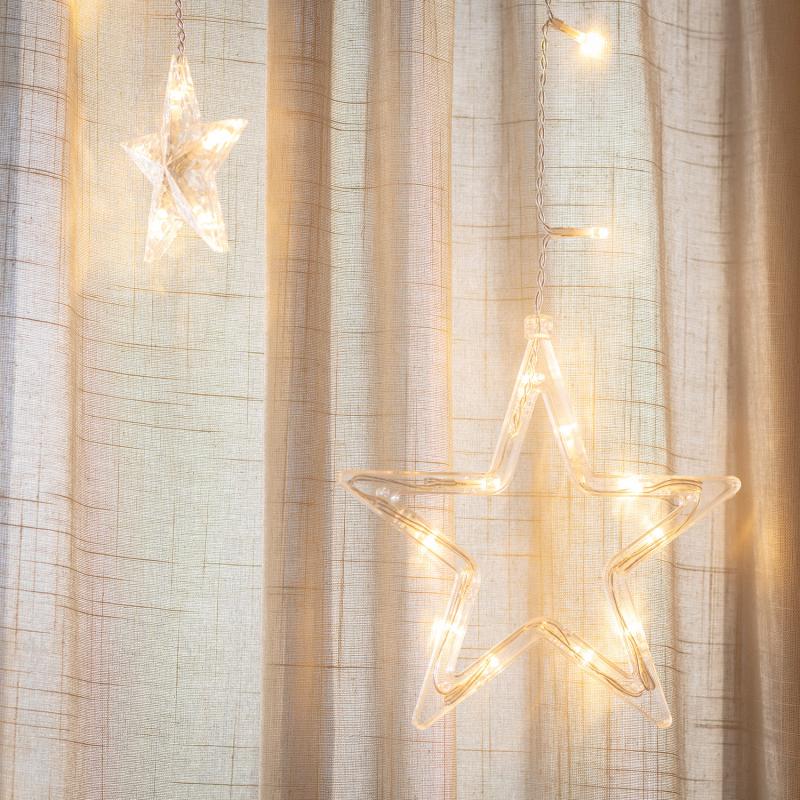 Guirlande lumineuse avec étoiles | 77 LED | 4,5 W | IP44