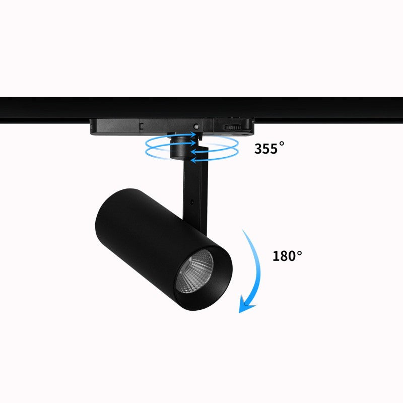 LOTTE CCT SWITCH | Rail spotlight | 3-LINE 230V | 25W | black