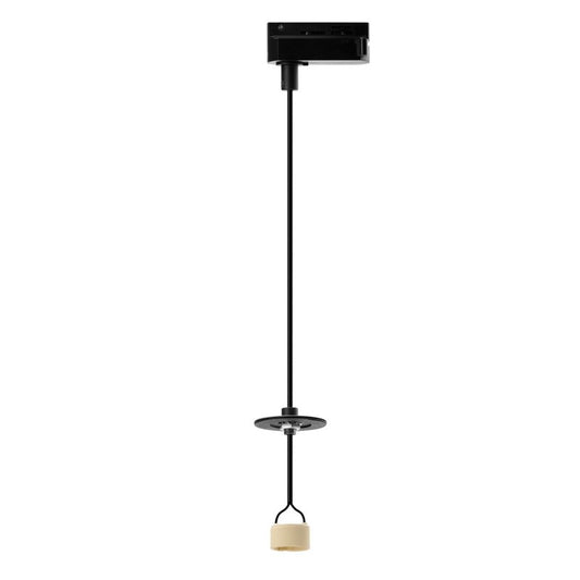 LUCAS BASE ACC | Railspot met pendelset | 1-LINE 230V | zwart