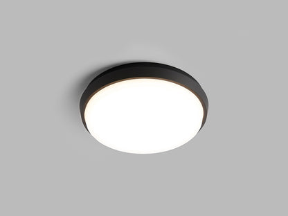 LED2 LUNA L ronde platte buitenwandlamp antraciet 240mm