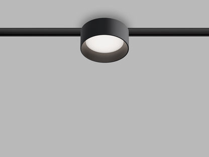 LED2 MAG ZETA ON 48V rond diffuus magnetisch railarmatuur zwart