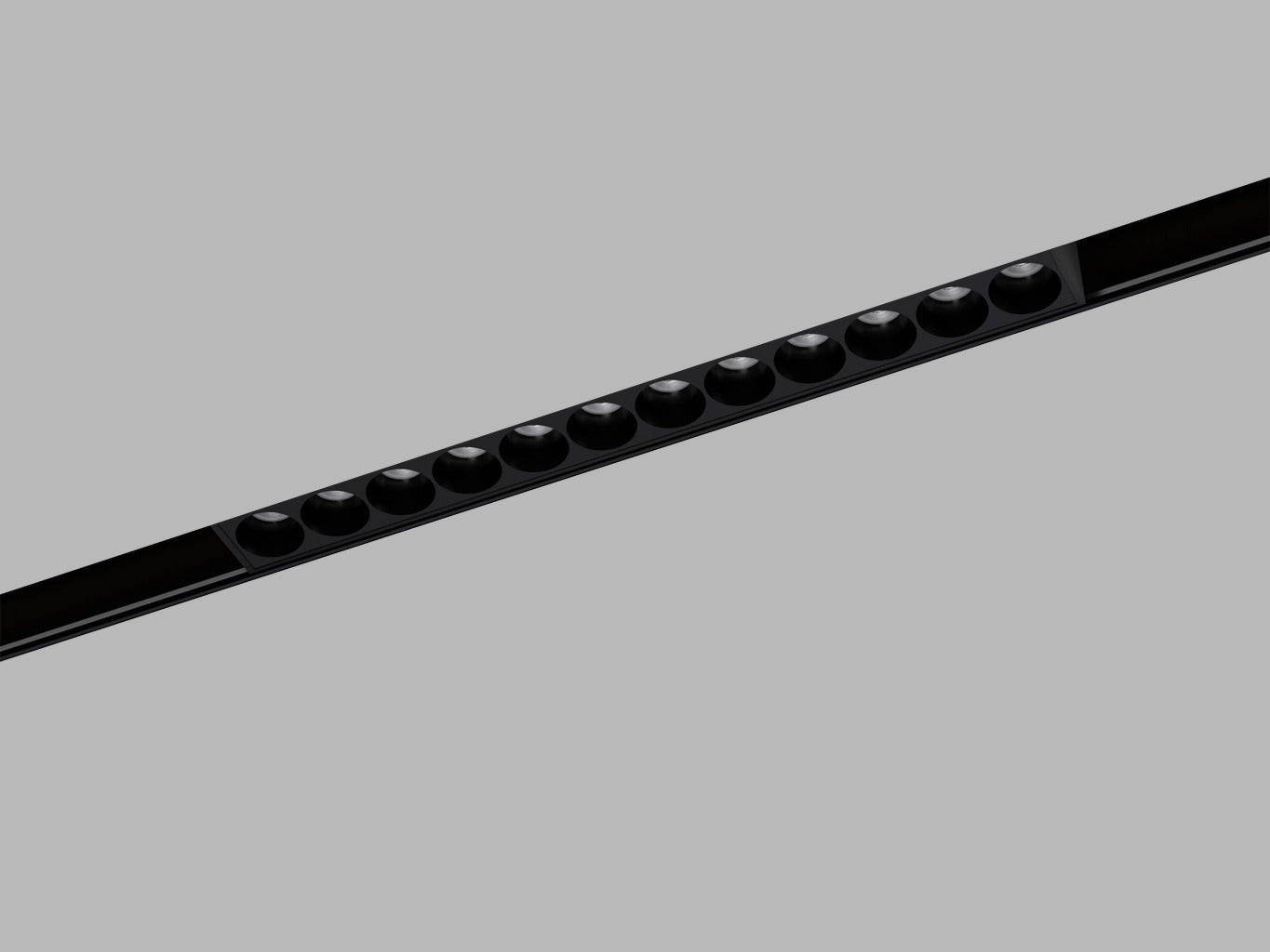 LED2 MAGLASER III 48V lineaire magnetische railspot 24 zwart