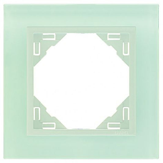 Efapel Logus 90 Crystal afdekraam wit glas
