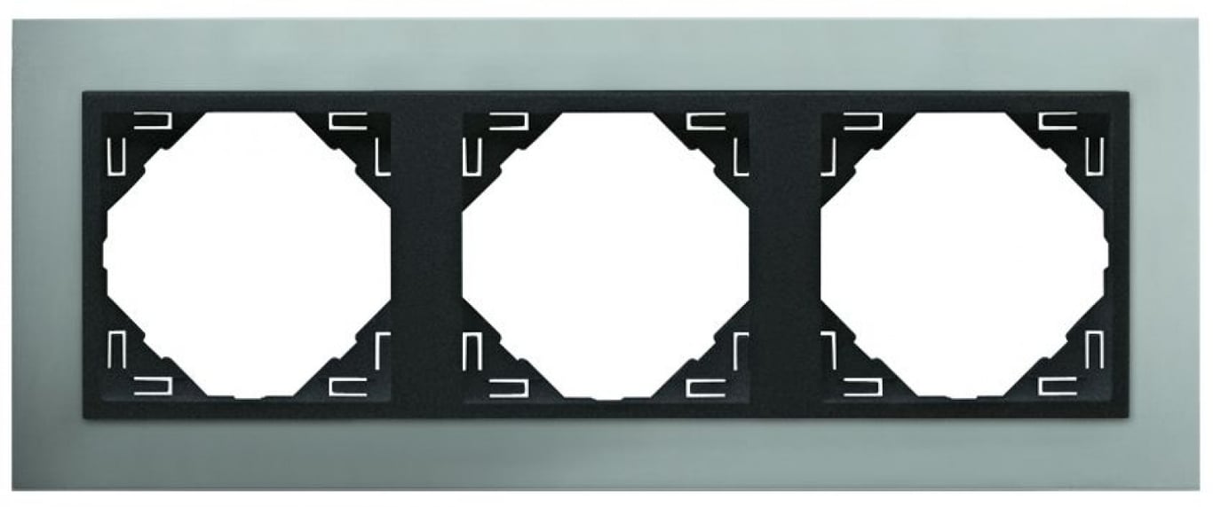 Efapel Logus 90 Metallo afdekraam aluminium