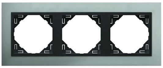 Efapel Logus 90 Metallo afdekraam aluminium