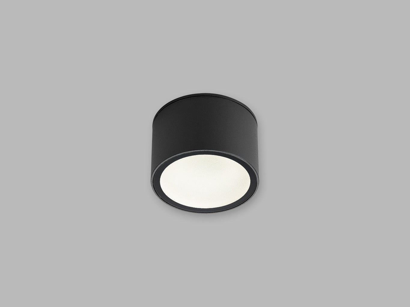 LED2 MEDO S ronde GX53 buitenwandlamp antraciet