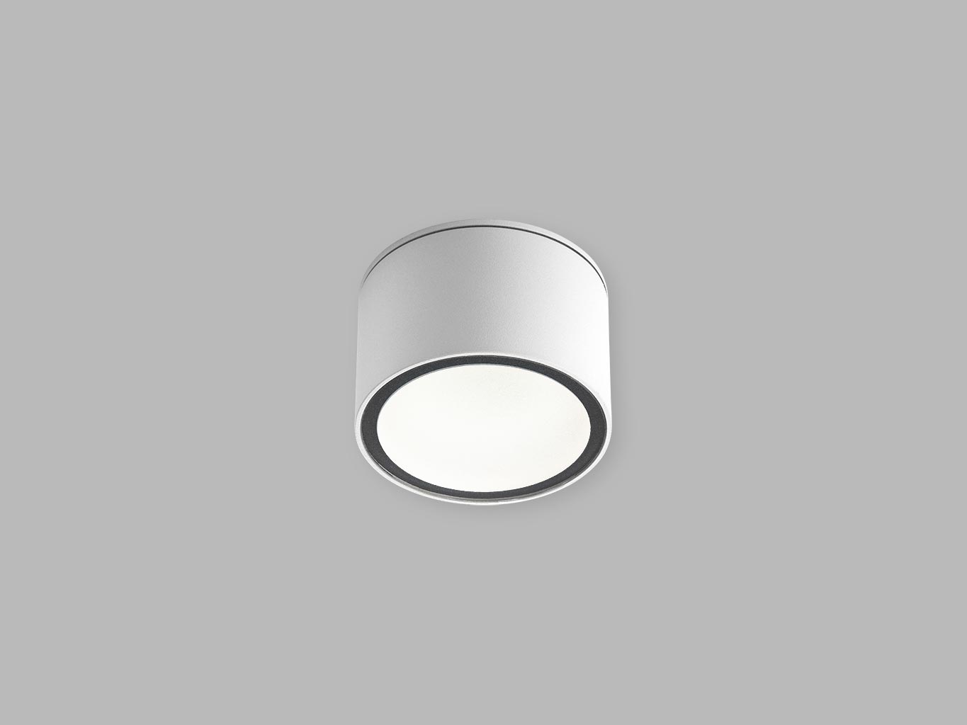 LED2 MEDO S ronde GX53 buitenwandlamp wit