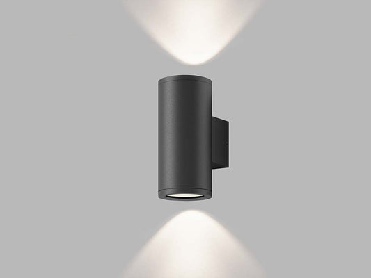 LED2 MIDO 2 antraciet up & down cilindrische buitenwandlamp GU10 IP54