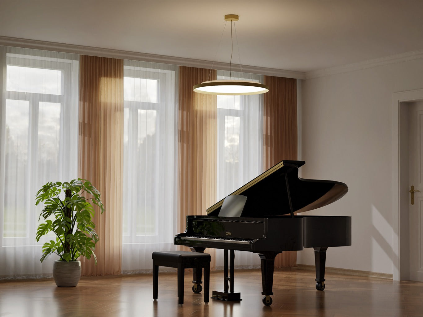 LED2 MOON P/N-Z hanglamp - sfeerbeeld