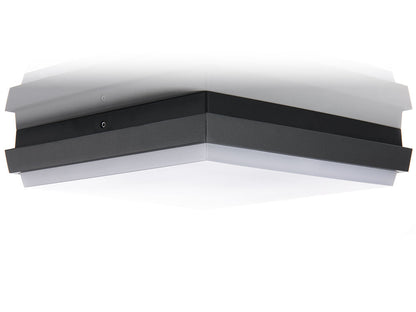 LED2 QUADO L slank profiel detailfoto antraciet