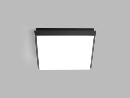 LED2 QUADO L vierkante platte buitenwandlamp antraciet 240mm