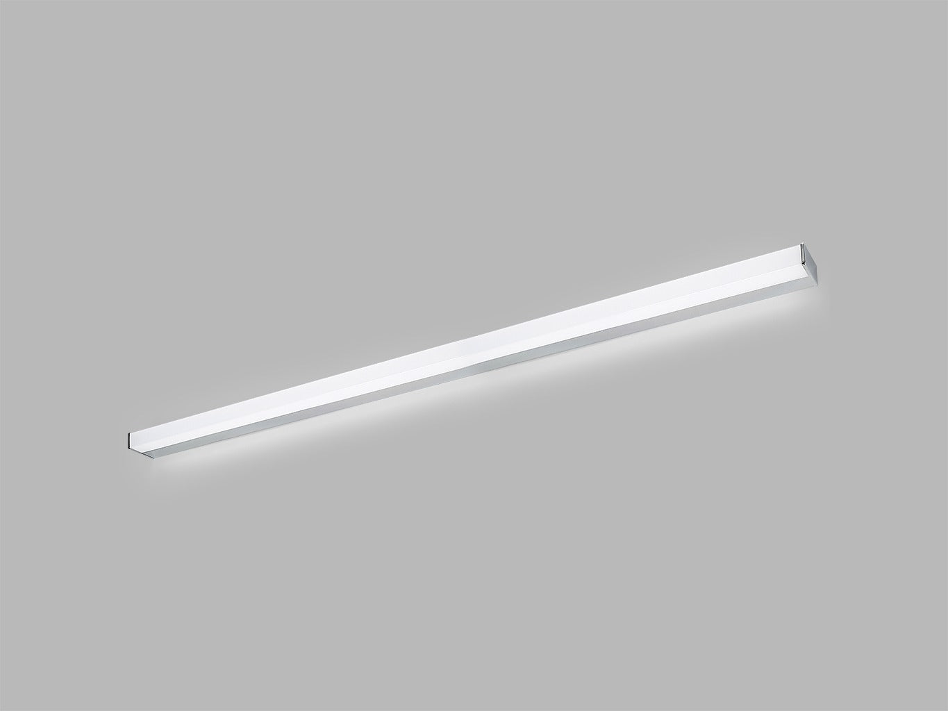 LED2 QUADRA 120 lineaire wandlamp chroom IP44 badkamerverlichting