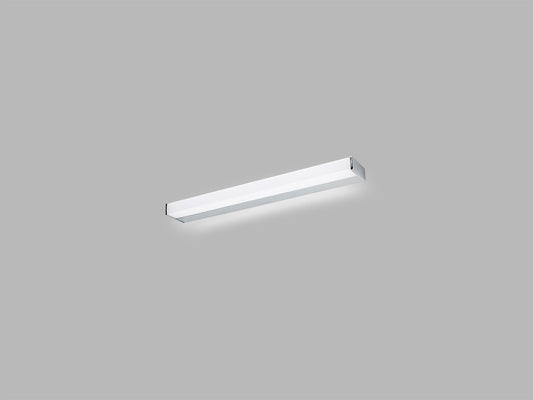 LED2 QUADRA 60 lineaire wandlamp chroom IP44 badkamerverlichting