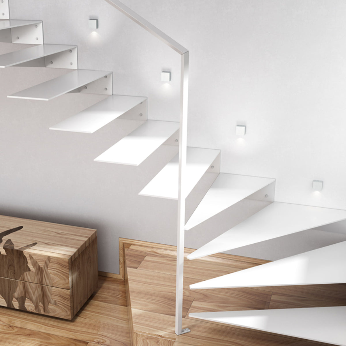 TICO I | compacte LED wandlamp van massief aluminium | 3W 3000K